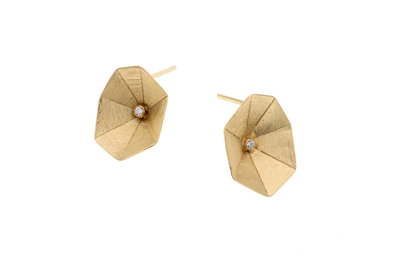 Deco_Echo_Poland_earrings_studs_gold_plated_sterling_silver_geometric_open_flowers_handmade_jewellery