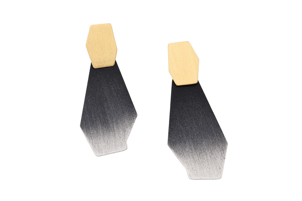 Deco_Echo_Poland_handmade_jewellery_earrings_drop_oxidised_silver_gold_vermeil_statement