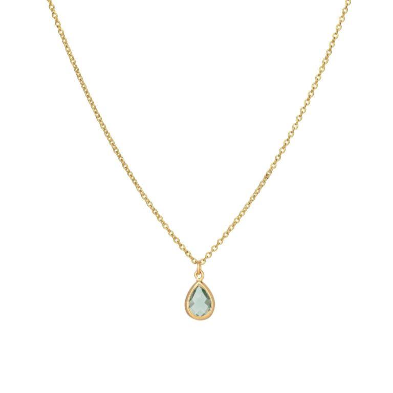 Erinite Teardrop Necklace