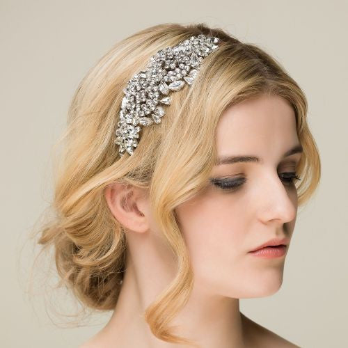 Crystal 'Lola' Diamante Side Headdress