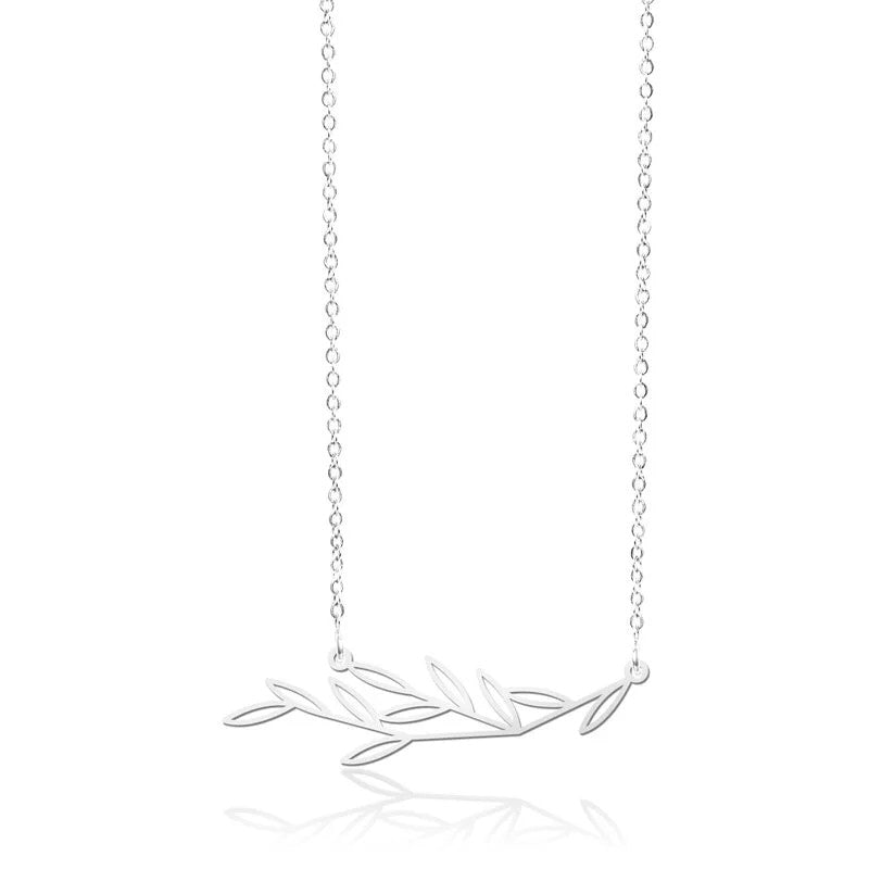 Leafy Pendant - Silver