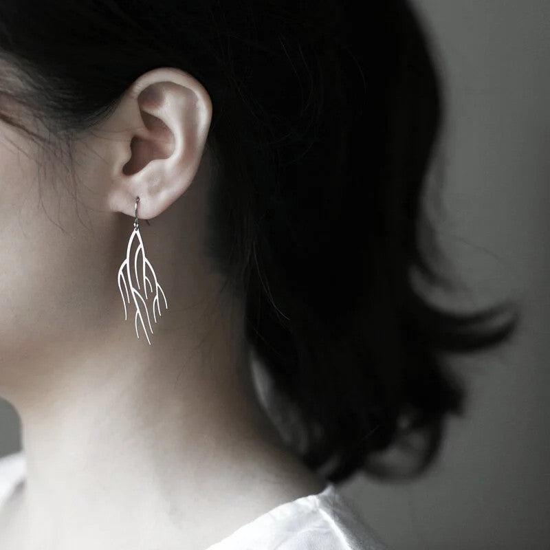 Quiet Earrings - Silver