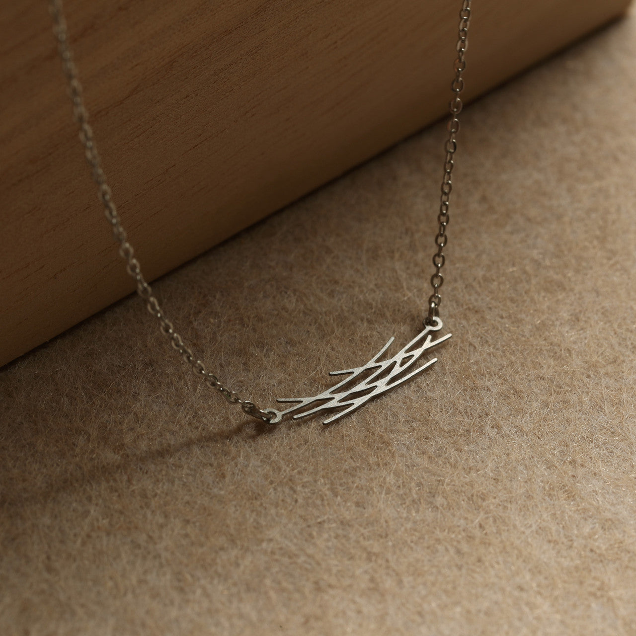 Moorigin_laser_cut_lightweight_jewellery_pendant_necklace_stainless_steel_delicate_rain