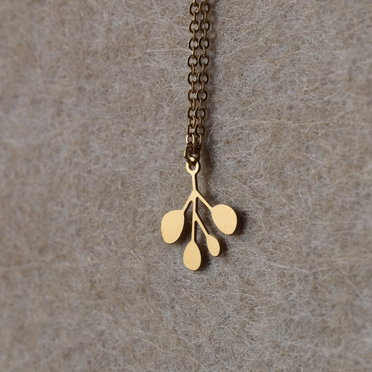 Moorigin_laser_cut_jewellery_necklace_pendant_gold_plated_stainless_steel_eucalyptus_plant_