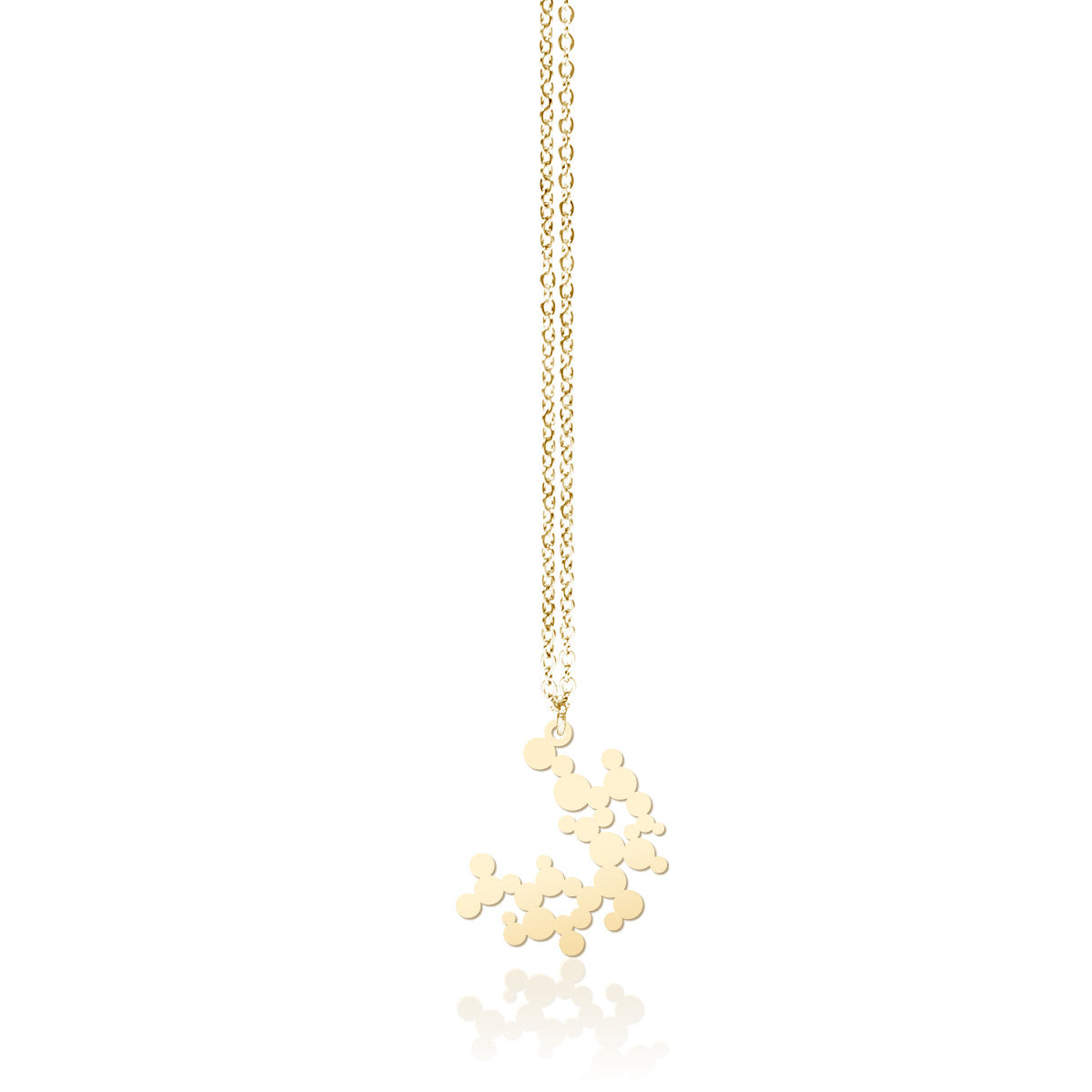 Moorigin gold plated necklace with bubble motif