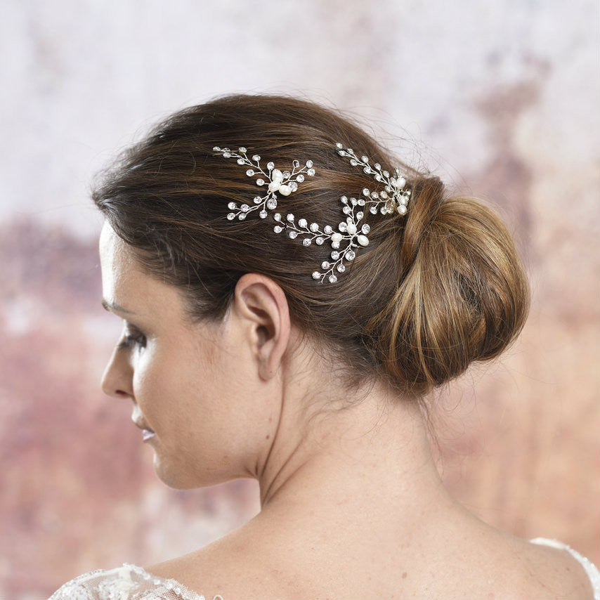 Ester Classic Statement Bridal Hair Pins (Set of 3)