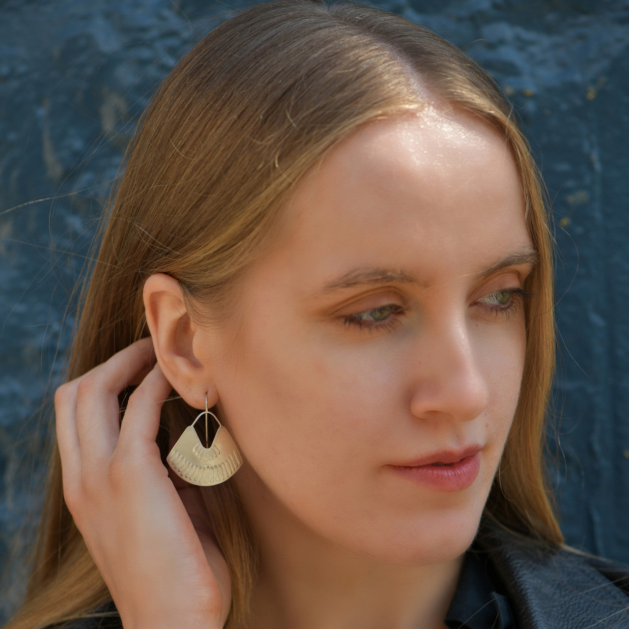 Milly_Thomas_handmade_jewellery_earrings_sterling_silver_statement_embossed_Australia_guardian_earrings