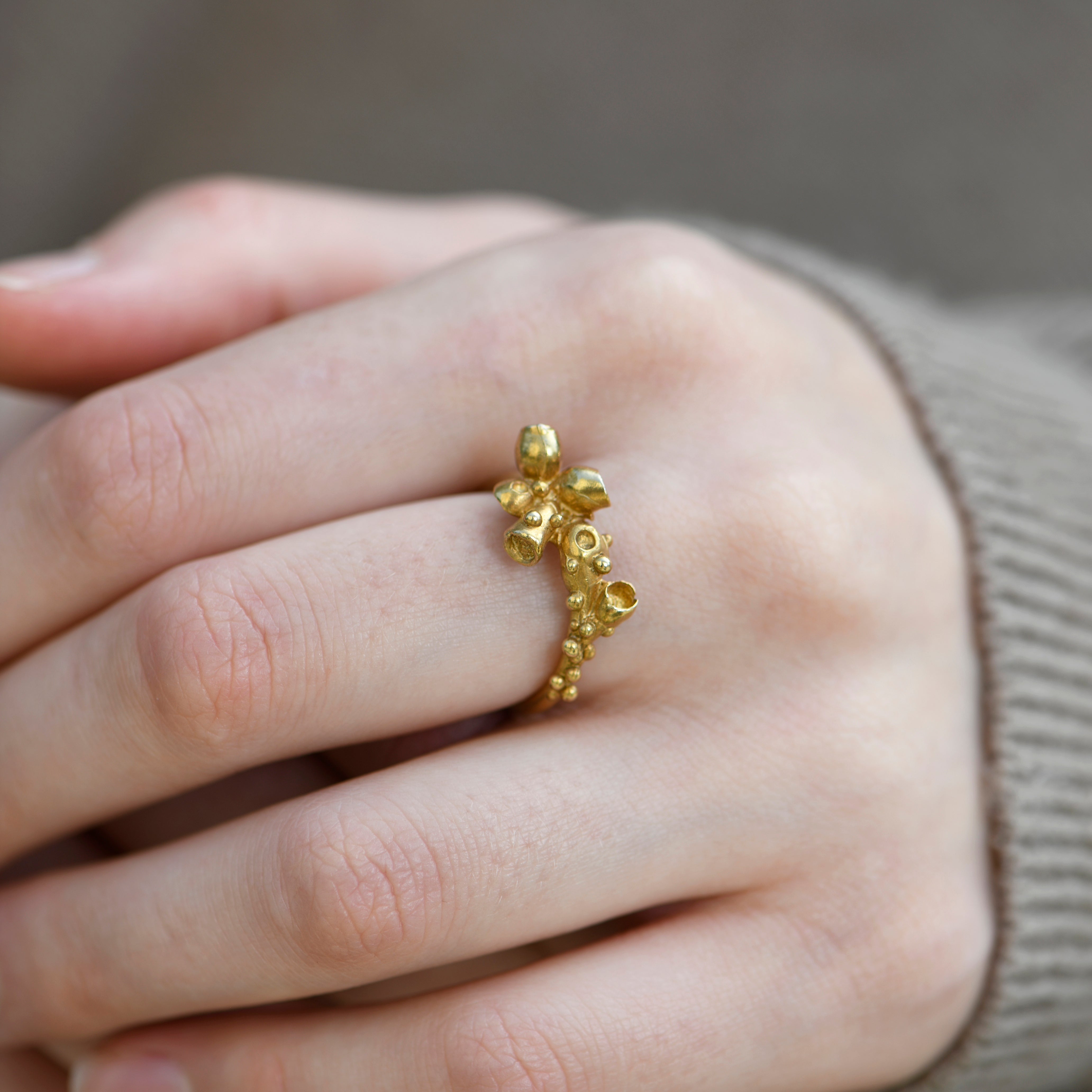 Gold Vermeil Barnacle Ring