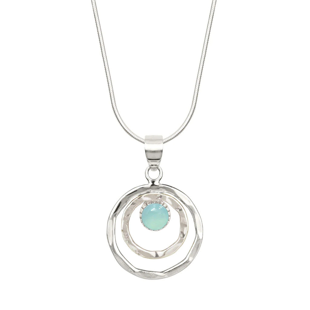 Infinity Universe Necklace - Chalcedony