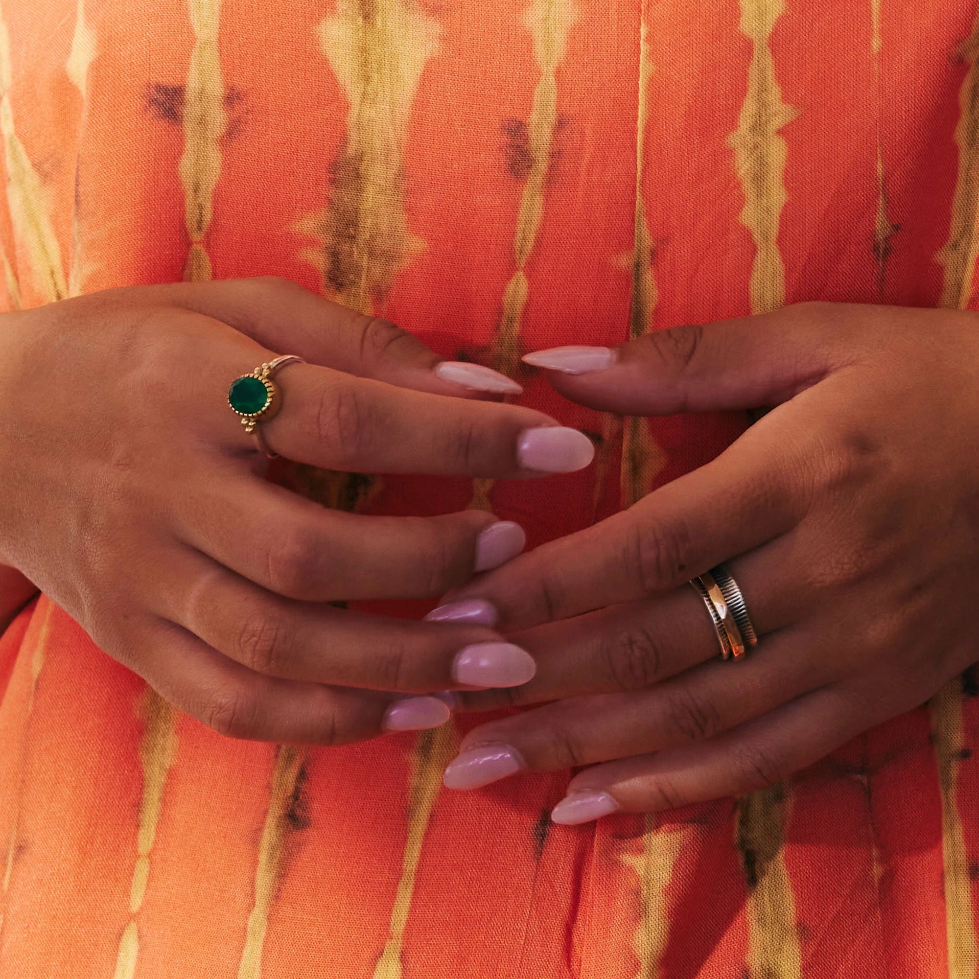 Sundar Ring - Green Onyx