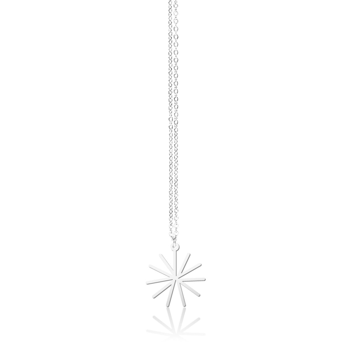 Moorigin_stainless_steel_necklace_pendant_paper_reed_snowflake_star_nature_inspired_made_in_Taiwan