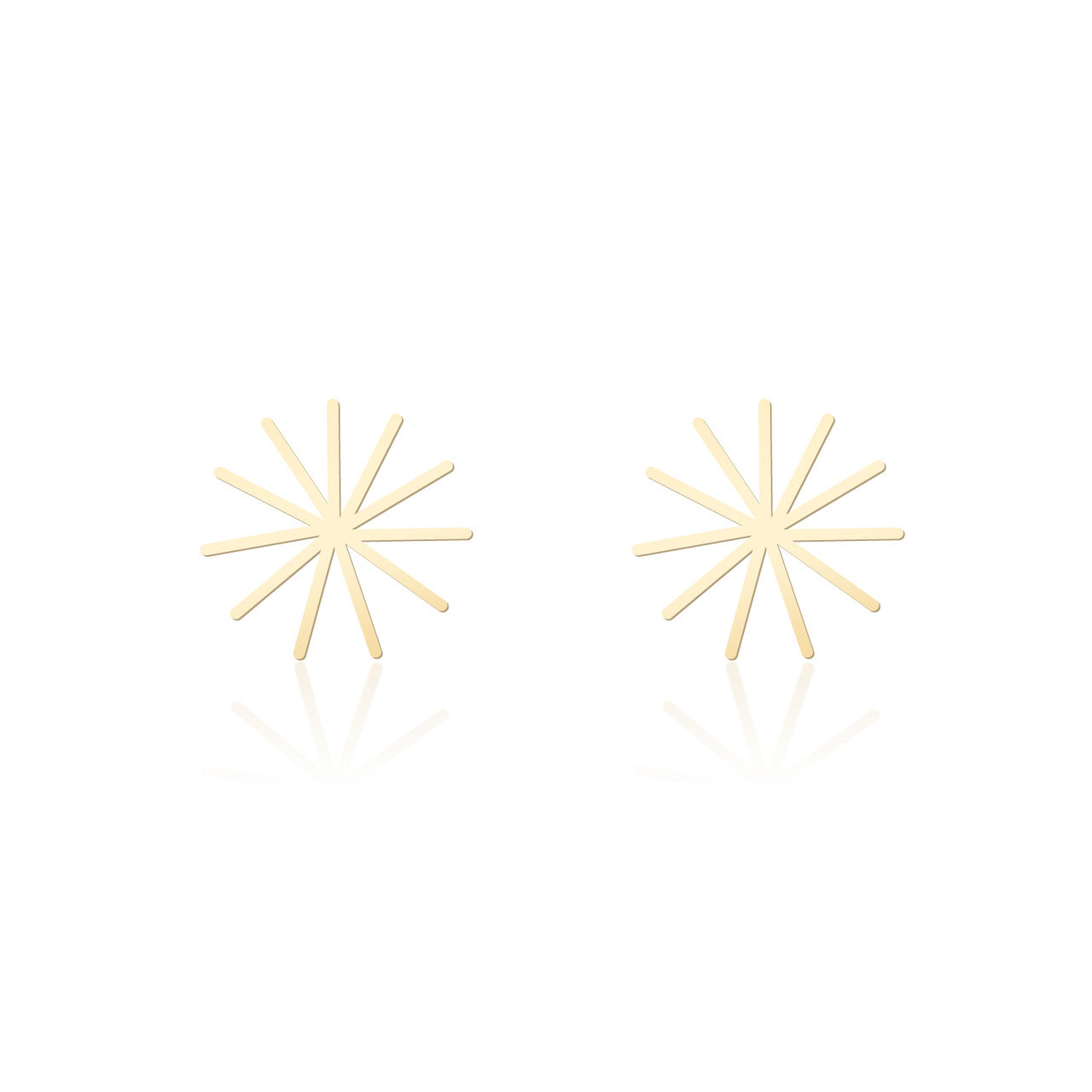 Moorigin_laser_cut_jewellery_gold_plated_stainless_steel_studs_earrings_paper_reed_snowflake_star