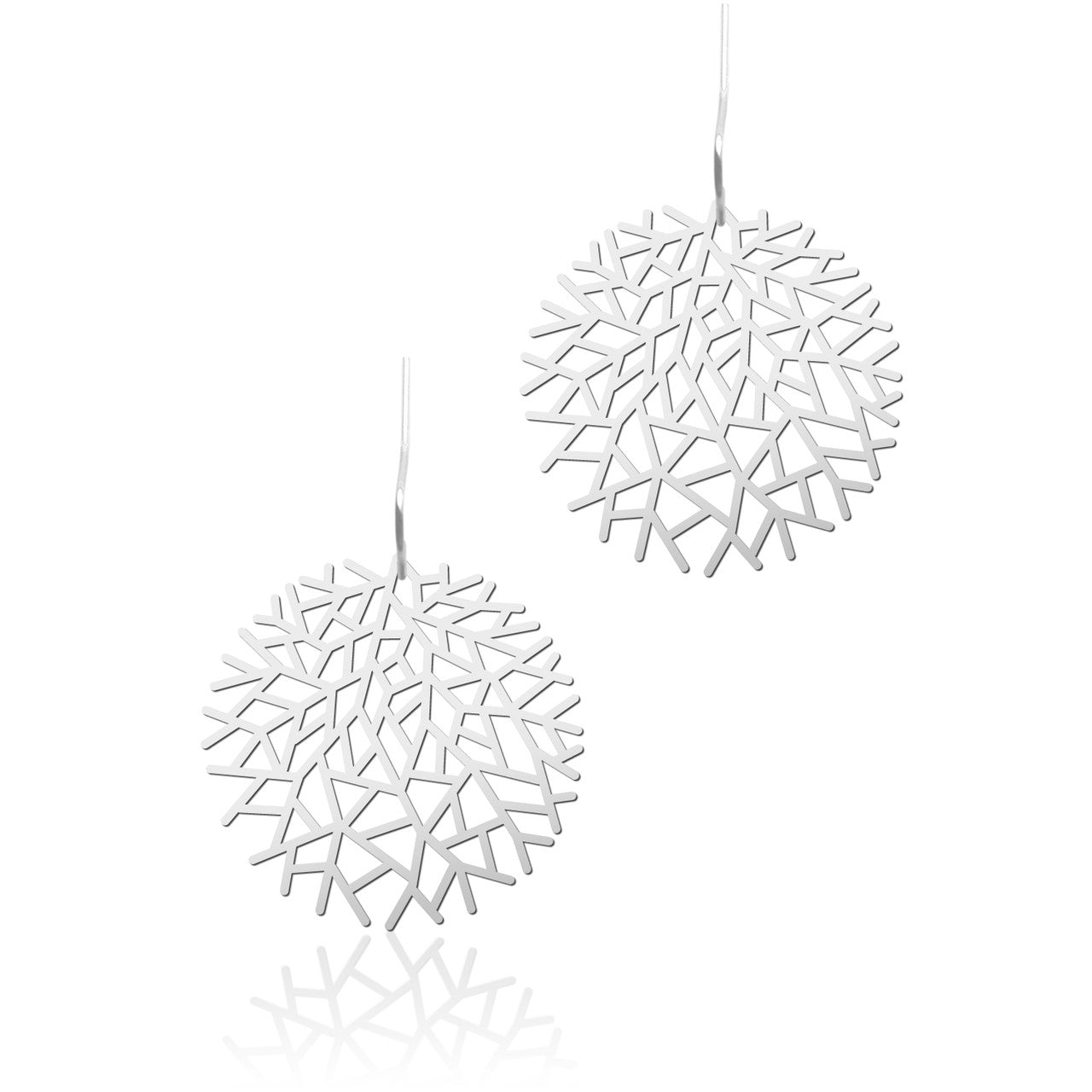 Moorigin  jewellery Woods stainless steel earrings, laser cut, delicate, boutique, Edinburgh