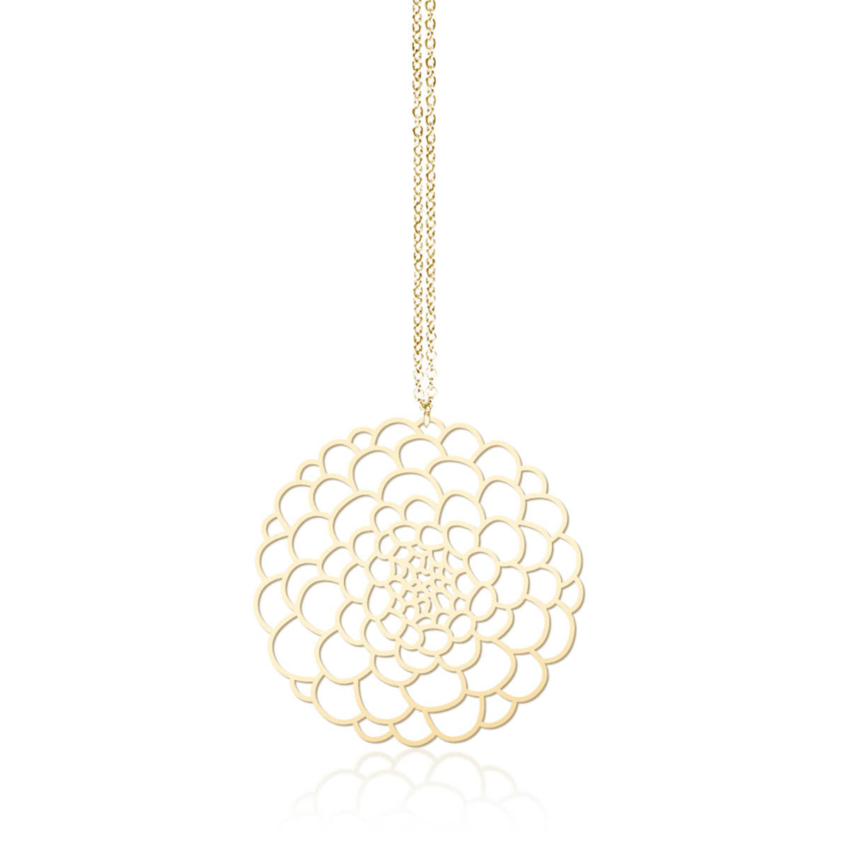 Moorigin_necklace_Dahlia_pendant_gold_plating_stainless_steel_nature_inspired_jewellery