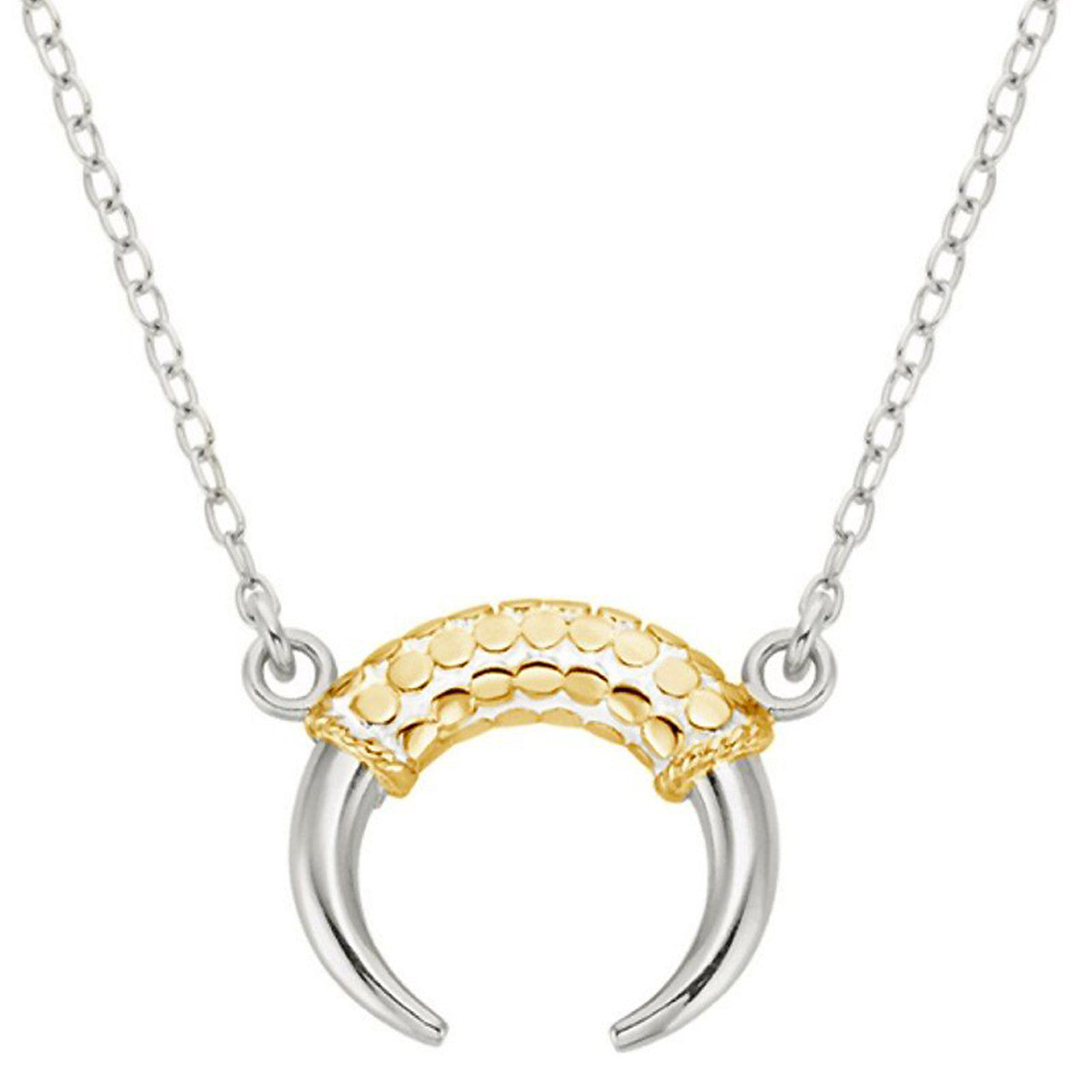 Gold Plated Horn Silver Pendant