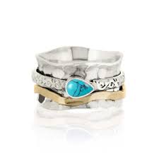 Aura Magic Spinning Ring - Turquoise